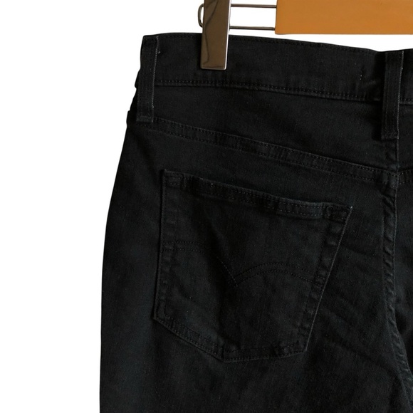 Levi’s 720 High Rise Super Skinny Jeans Size 31 Dark Black Ankle Length Denim - Picture 5 of 15